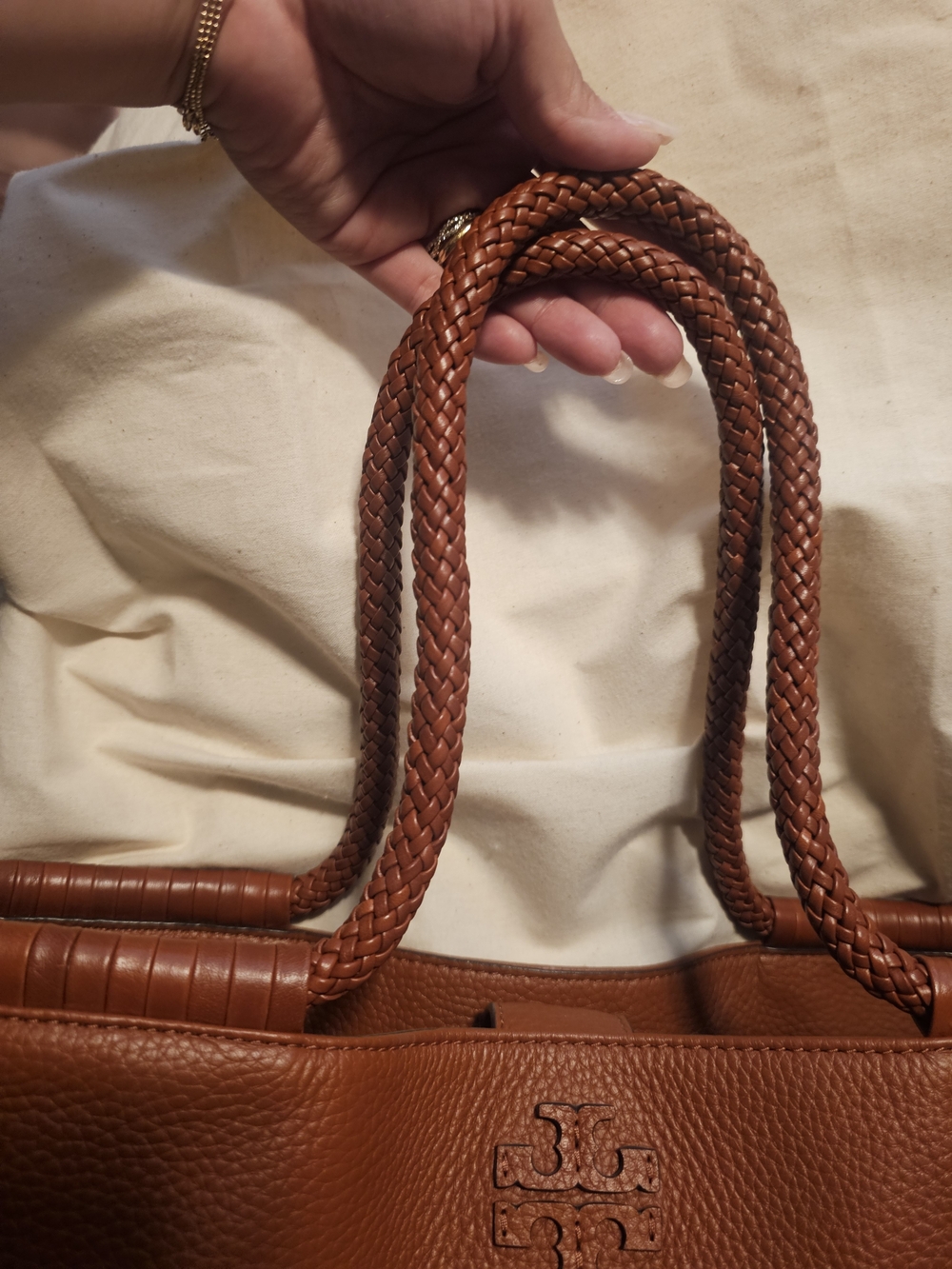 Tory Burch Tan Leather Tote Bag - Picture 7 of 7